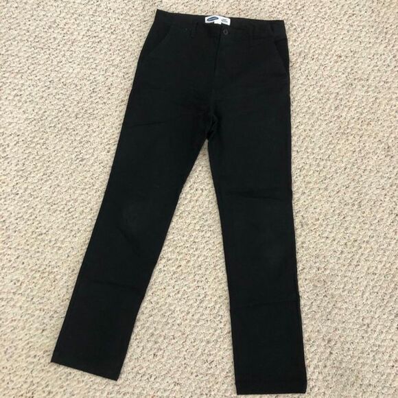 Old Navy Boys Black Skinny Pants with Built-In Flex Adjustable Waist Size 16 - Picture 3 of 8